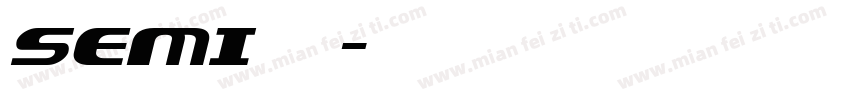 SEMI 圆点字体转换